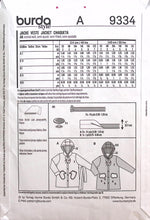 Load image into Gallery viewer, Sewing Pattern: Burda 9334