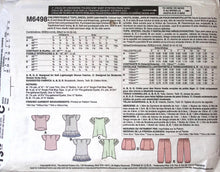Load image into Gallery viewer, Sewing Pattern: McCalls M6498