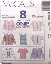 Load image into Gallery viewer, Vintage Sewing Pattern: McCalls 8155