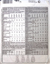 Load image into Gallery viewer, Vintage Sewing Pattern: McCalls 2036