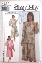 Load image into Gallery viewer, Vintage Sewing Pattern: Simplicity 9357