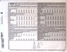 Load image into Gallery viewer, Sewing Pattern: McCalls 3090