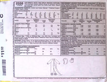 Load image into Gallery viewer, Vintage Sewing Pattern: McCalls 2335