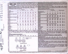 Load image into Gallery viewer, Sewing Pattern: McCalls M6138