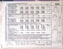 Load image into Gallery viewer, Vintage Sewing Pattern: McCalls 3543