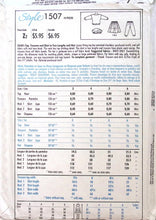 Load image into Gallery viewer, Vintage Sewing Pattern: Style 1507
