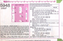 Load image into Gallery viewer, Vintage Sewing Pattern: Simplicity 5948