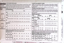 Load image into Gallery viewer, Sewing Pattern: Simplicity 9958
