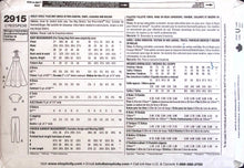 Load image into Gallery viewer, Sewing Pattern: Simplicity 2915