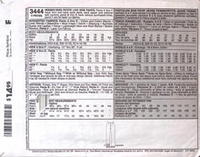 Load image into Gallery viewer, Sewing Pattern: McCalls 3444