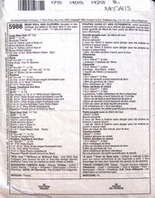 Load image into Gallery viewer, Viontage Sewing Pattern: McCalls 5988