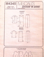 Load image into Gallery viewer, Sewing Pattern: McCalls M4345