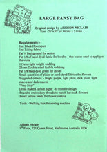 Load image into Gallery viewer, Sewing Pattern: Large Pansy Bag