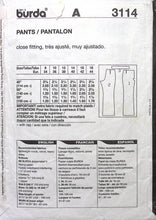 Load image into Gallery viewer, Vintage Sewing pattern: Burda 3114