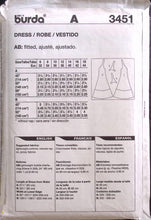 Load image into Gallery viewer, Vintage Sewing Pattern: Burda 3451