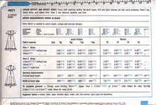Load image into Gallery viewer, Vintage Sewing Pattern: Style: 4871