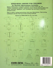Load image into Gallery viewer, Kwik Sew's Sewing For Children By Kerstin Martensson