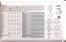 Load image into Gallery viewer, Vintage Sewing Pattern: Butterick 6197