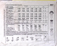 Load image into Gallery viewer, Vintage Sewing pattern: McCalls 3887