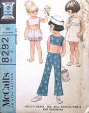 Load image into Gallery viewer, Vintage Sewing Pattern: McCalls 8292