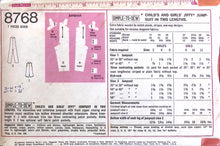 Load image into Gallery viewer, Vintage Sewing Pattern: Simplicity 8768