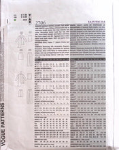 Load image into Gallery viewer, Sewing Pattern: Vogue 2706