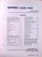 Load image into Gallery viewer, Sewing Made Easy by Mary Smith