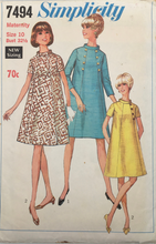 Load image into Gallery viewer, 1968 Vintage Sewing Pattern: Simplicity 7494