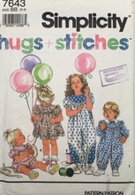 Load image into Gallery viewer, 1991 Vintage Sewing Pattern: Simplicity 7643