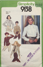 Load image into Gallery viewer, 1980 Vintage Sewing Pattern: Simplicity 9138