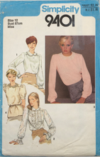 Load image into Gallery viewer, 1980 Vintage Sewing Pattern: Simplicity 9401