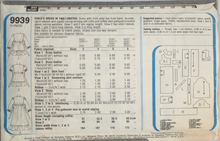 Load image into Gallery viewer, 1981 Vintage Sewing Pattern: Simplicity 9939
