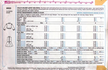 Load image into Gallery viewer, Vintage Sewing Pattern: Simplicity 6820