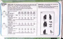 Load image into Gallery viewer, Vintage Sewing Pattern: Simplicity 8704