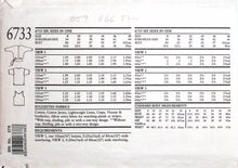 Load image into Gallery viewer, Vintage Sewing Pattern: New Look 6733