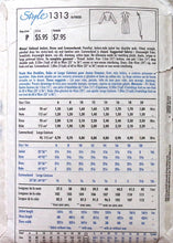 Load image into Gallery viewer, Vintage Sewing Pattern: Style 1313