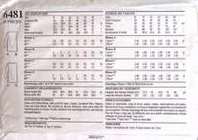 Load image into Gallery viewer, Vintage Sewing Pattern: New Look 6481