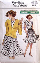 Load image into Gallery viewer, Vintage Sewing Pattern: Vogue 7442