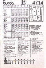 Load image into Gallery viewer, Vintage Sewing Pattern: Burda 4714