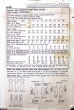 Load image into Gallery viewer, Vintage Sewing Pattern: Simplicity 6538