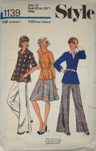 Load image into Gallery viewer, 1975 Vintage Sewing Pattern: Style 1139