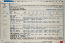 Load image into Gallery viewer, Vintage Sewing Pattern: Style 1815