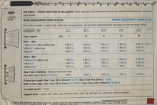 Load image into Gallery viewer, 1978 Vintage Sewing Pattern: Style 2003