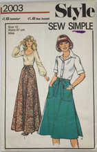 Load image into Gallery viewer, 1978 Vintage Sewing Pattern: Style 2003