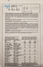 Load image into Gallery viewer, 1986 Vintage Sewing Pattern: Style 4822