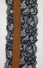 Load image into Gallery viewer, Soft Wide Elasticised Lace with Trim