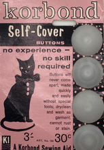 Load image into Gallery viewer, Vintage Korbond Self-Cover Buttons
