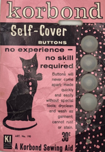 Load image into Gallery viewer, Vintage Korbond Self-Cover Buttons