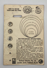 Load image into Gallery viewer, Vintage Korbond Self-Cover Buttons