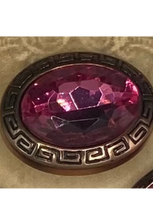 Load image into Gallery viewer, Vintage Style Pink and Gold Buttons